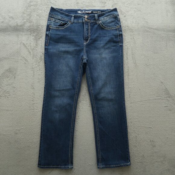 Wallflower Jeans Women's 14 Plus Short High-Rise Luscious Curvy Boot 27" Inseam - Picture 1 of 16